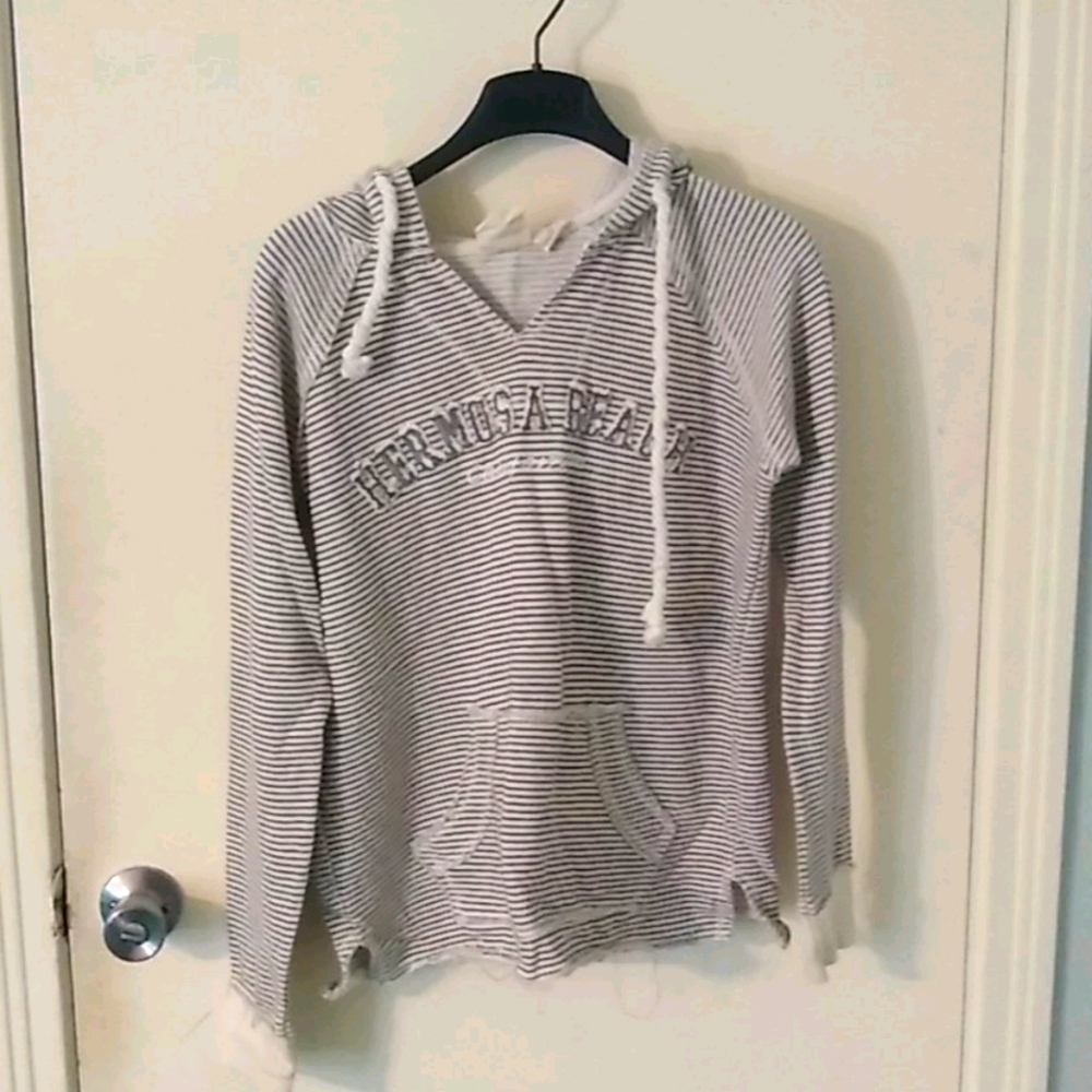 Striped Hermosa Beach sweatshirt
